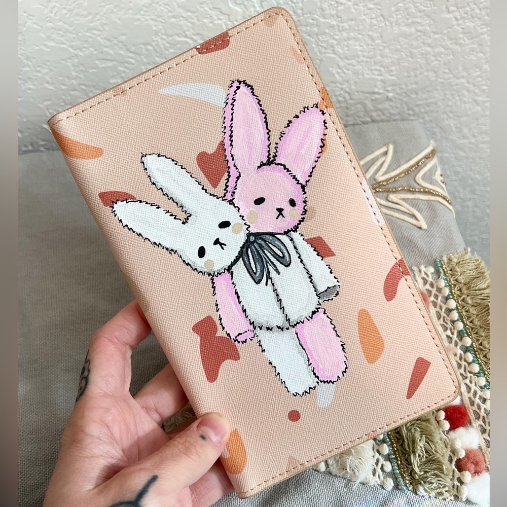 Hand Painted by me!! Kristina Lubinski Travel Wallet - Picture 1 of 8